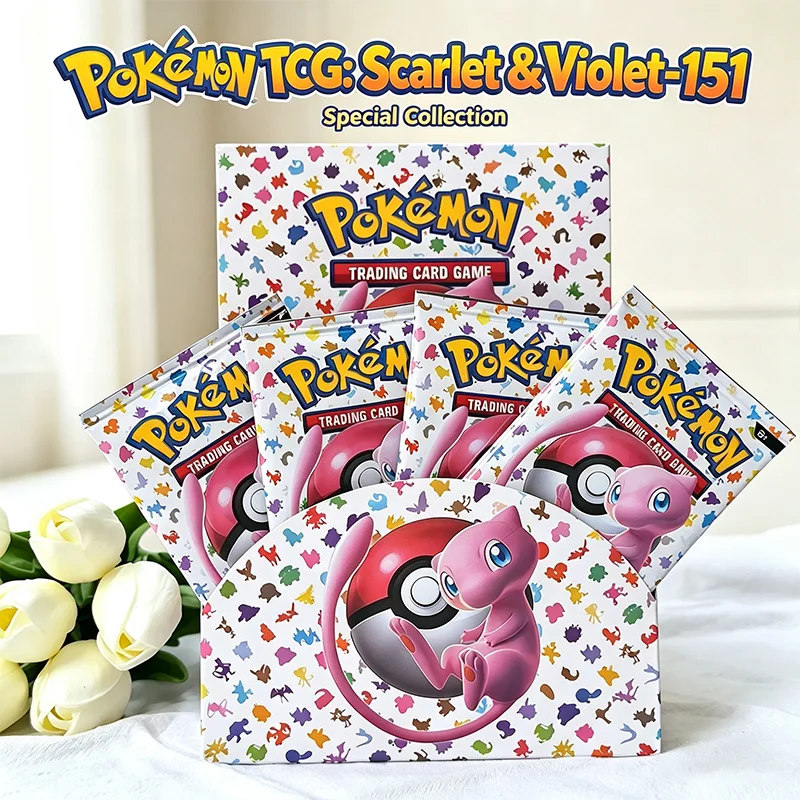2027 new Pokemon SV 151 Paldean Collection Cards 360Pcs English Booster Packs, Rare Battle Trading Game Cards for Collectors