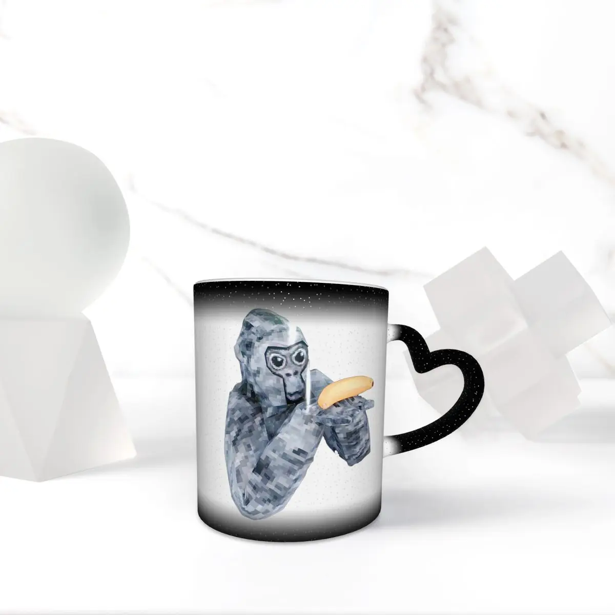 Here Banana  Gorilla Tag Banana Delivery Mug Funny Ceramic Coffee Cups Tea Mugs Milk Cup Drinkware Gift for Friends