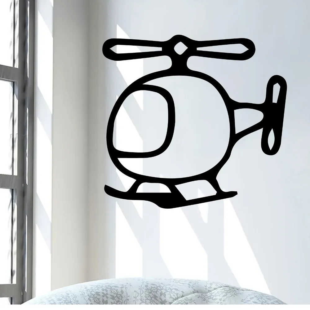CIFBUY Metal Helicopter Wall Art 3D Dynamic Aircraft Sculpture Weatherproof Iron Decor for Game Room Backyard Fence Aviation Gif