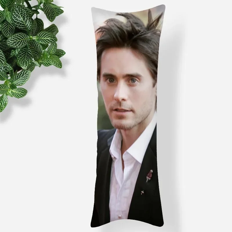 Custom Actor Jared Leto Body Pillow Case 3D Double-Sided Print Smooth Soft Fabric Pillow Cover For Boys Girls Gift 1102