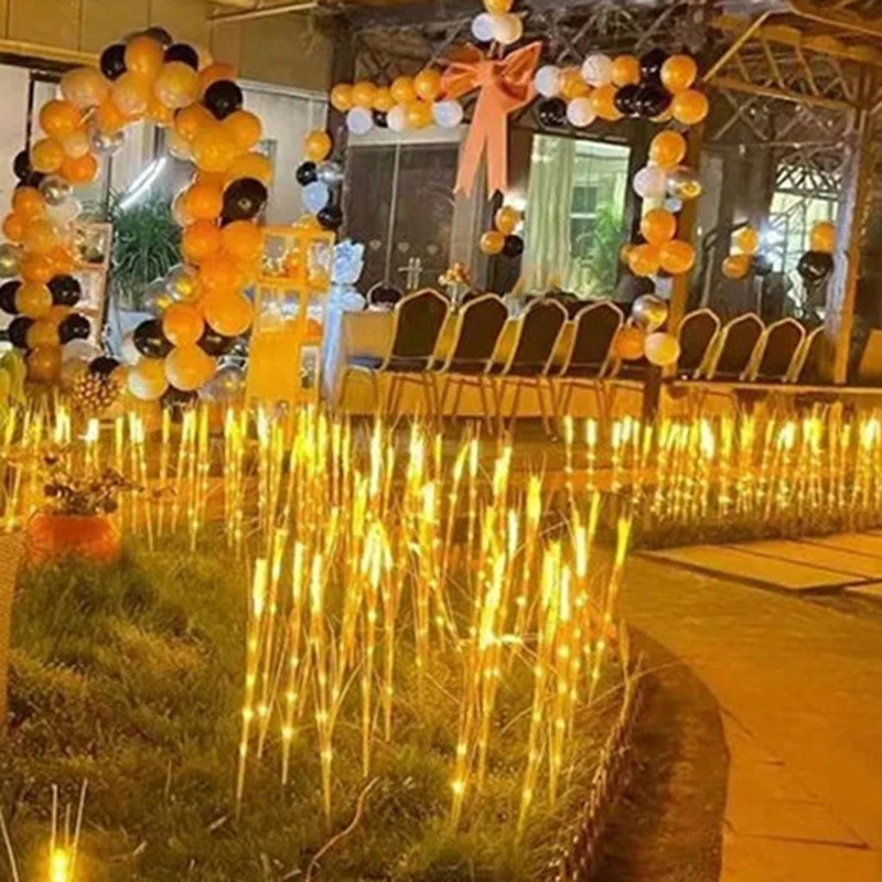 LED 태양광 발전 야외 조명 목가적 밀 귀 모양 야외 지상 램프 45BE