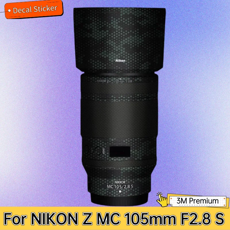 For NIKON Z MC 105mm F2.8 S Lens Sticker Protective Skin Decal Vinyl Wrap Film Anti-Scratch Protector Coat Z105 2.8S