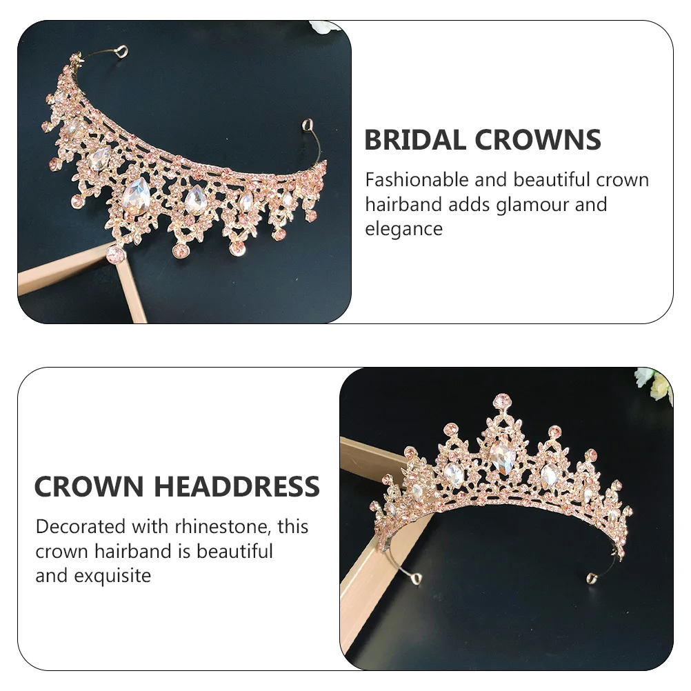

Rhinestone Crown Hairb Beautiful Birthdays Parties Live Streaming Fashionable Gifts Family Friends Wedding Crown Bridal Crowns