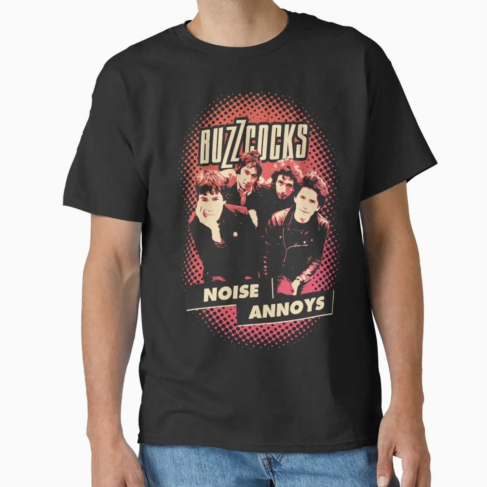 Buzzcocks Noise Annoys designed and sold by eyepoo vintage Washed designer clothes Slightly Stylish Soft Comfortable streetwear