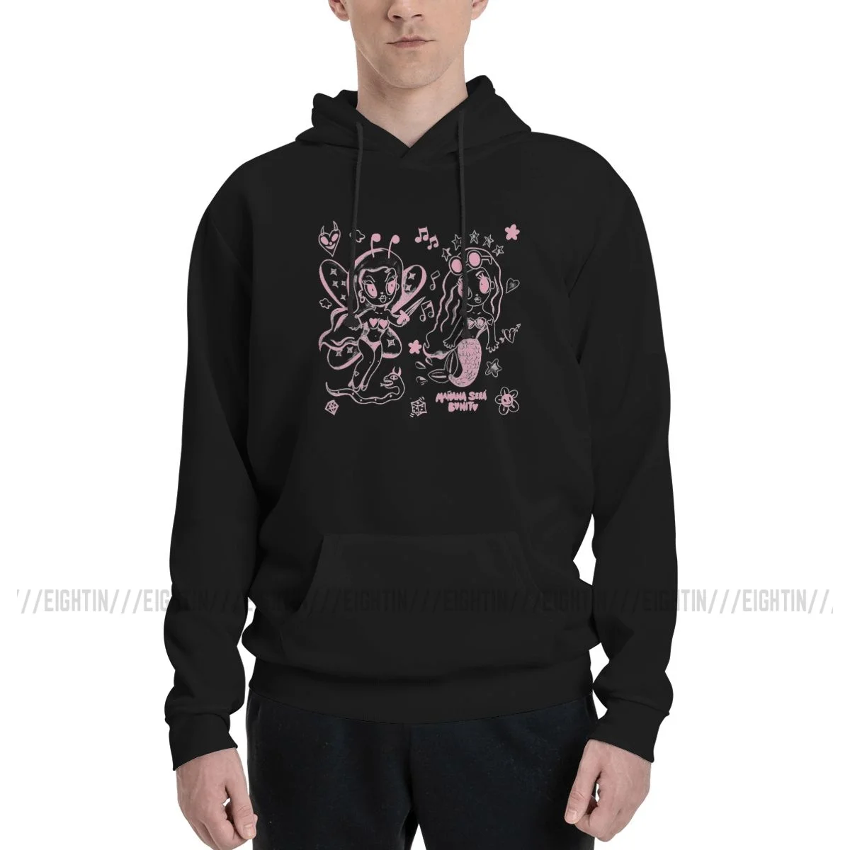 

Sirena Karol G Music Pink Fashion Sweatshirts Men Women Hooded Hoodie Autumn Pullover