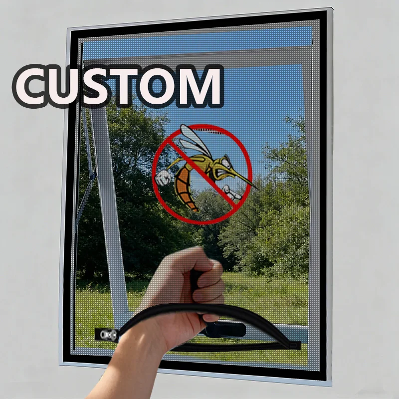 Skylight Mosquito Net Window Screen with Zipper Summer Window Mosquito Tulle Net Customizable Size Invisible Fiberglass Mesh