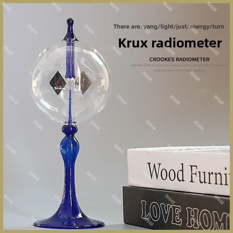 

Crookes Radiometer Solar Light Mill Physics Ornament Tech-Style Science Toy for Desk and Birthday Gift