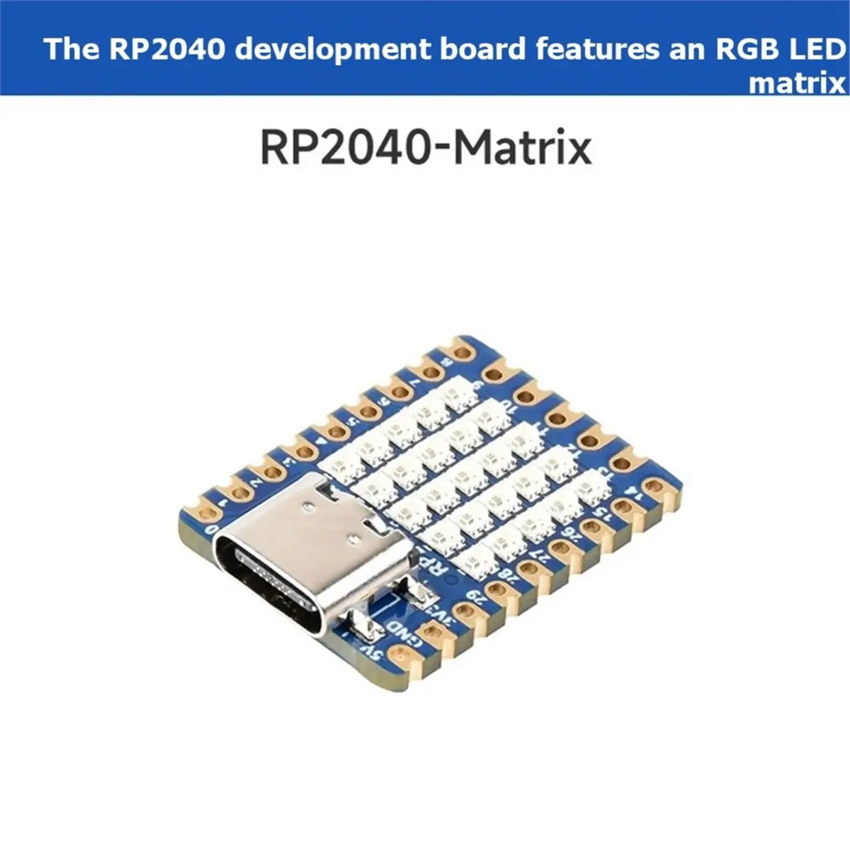 RP2040 Micro Development Board for Matrix 5x5RGB LED Module Programmable DIY Microcontroller Kit
