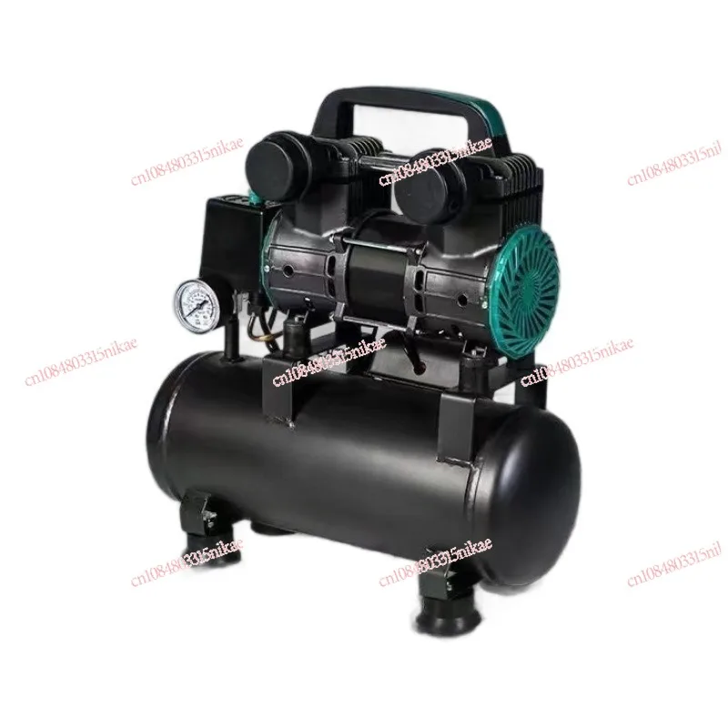

Air pump small 220V air compressor oil-free silent mini woodworking spray paint pump portable
