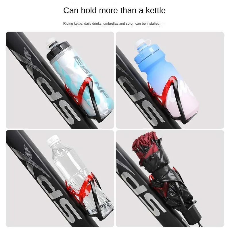 Bicycle Support Bottle Holder Cage Colorful Gradient Bicycle Bottle Cages Lightweight PC Plastic Water Bottle Cage