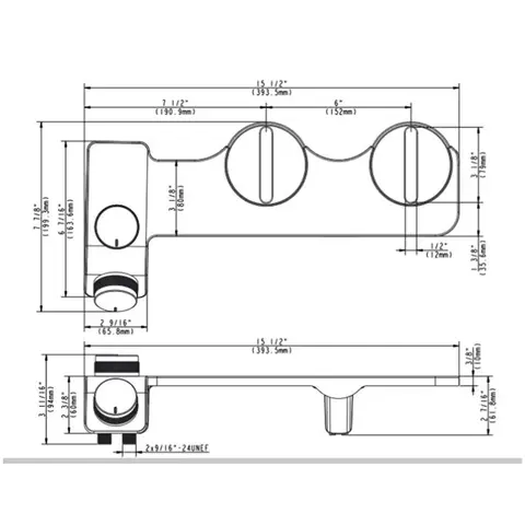 Varm och kall dubbelstråle multifunktionell enkel installation bidé ingen elektricitet smart toalettsits spolplatta - ABHG 12 best sales smart bidé - №9