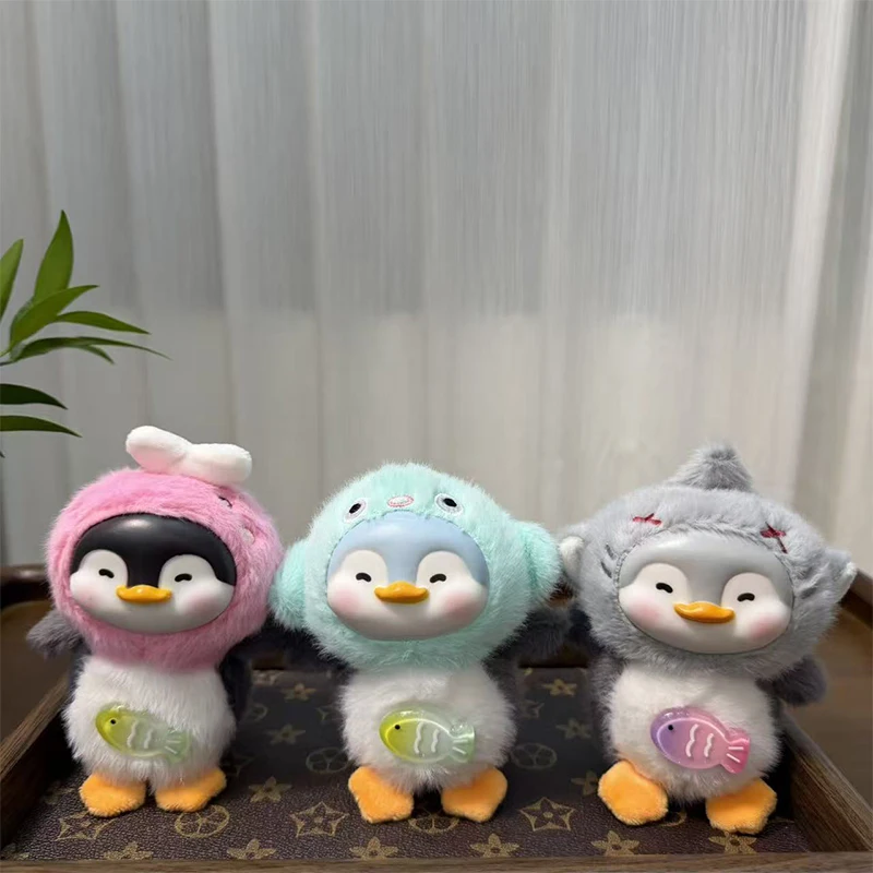 Porte-clés pendentif pingouin en peluche en vinyle, mignon et créatif, pour sac à dos, tentures, cadeaux de décoration