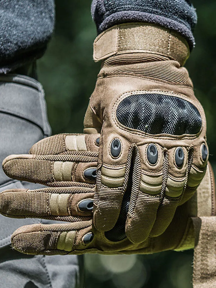 Gants de moto gants tactiques gant de cyclisme Sport escalade Paintball tir chasse équitation Ski doigt complet gants