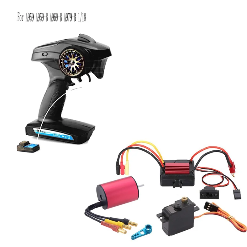 RC Car Brushless Motor RC Car Metal Steering Servo RC Car 35A Brushless ESC RC Upgrade Parts RC Car Accessories