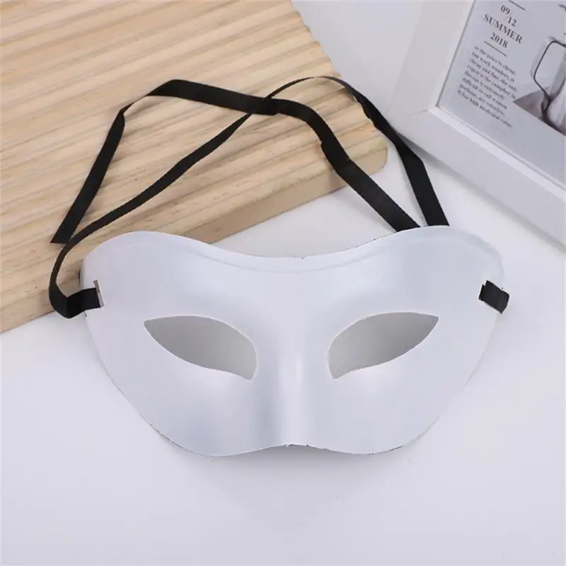 Gold Half face Phantom Masquerade Mask Ball Half Face Men Costume Halloween Party Black White Color Venetian Mask