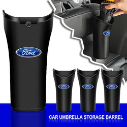 Car Styling Multi Functional Car Umbrella Storage Bucket Water Bottle Holder For Ford Fiesta Ranger Focus Kuga Mustang MAX Esco