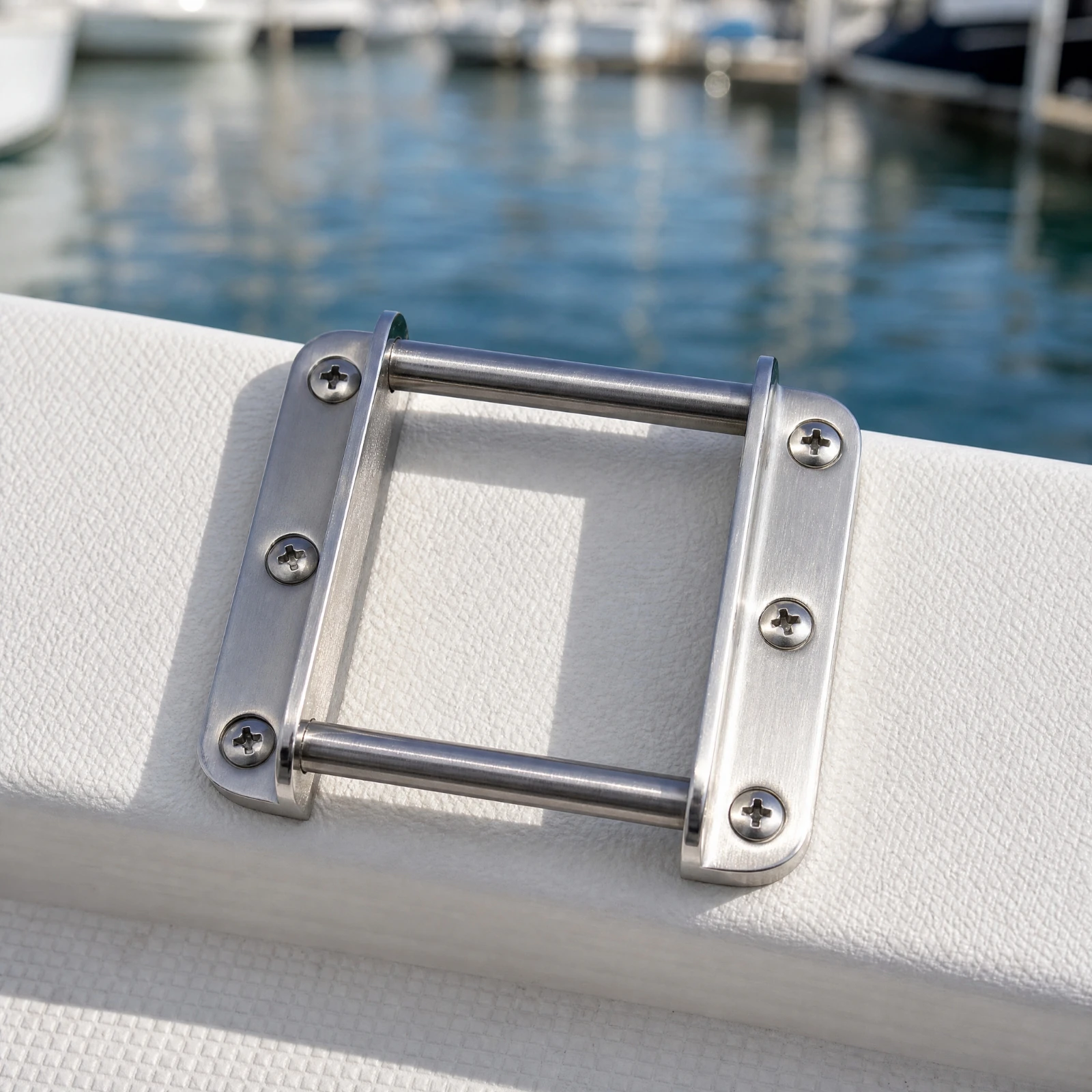 Stainless Steel Boat Bracket Base Sturdy Boat Bracket Base with Metal Screws Hardware Heavy Duty Compact