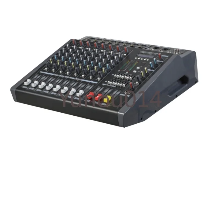 USB Power Mixer with DSP Effects, 2*350W at 4 Ohm, 6 Channels Input 1 AUX Input, Output, MP3 Effects