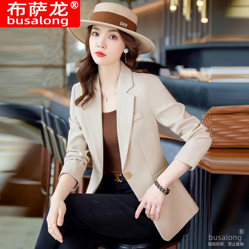 Costume élégant et décontracté pour femmes, Blazer professionnel à manches longues, veste formelle, vêtements de travail, nouvelle collection 8821