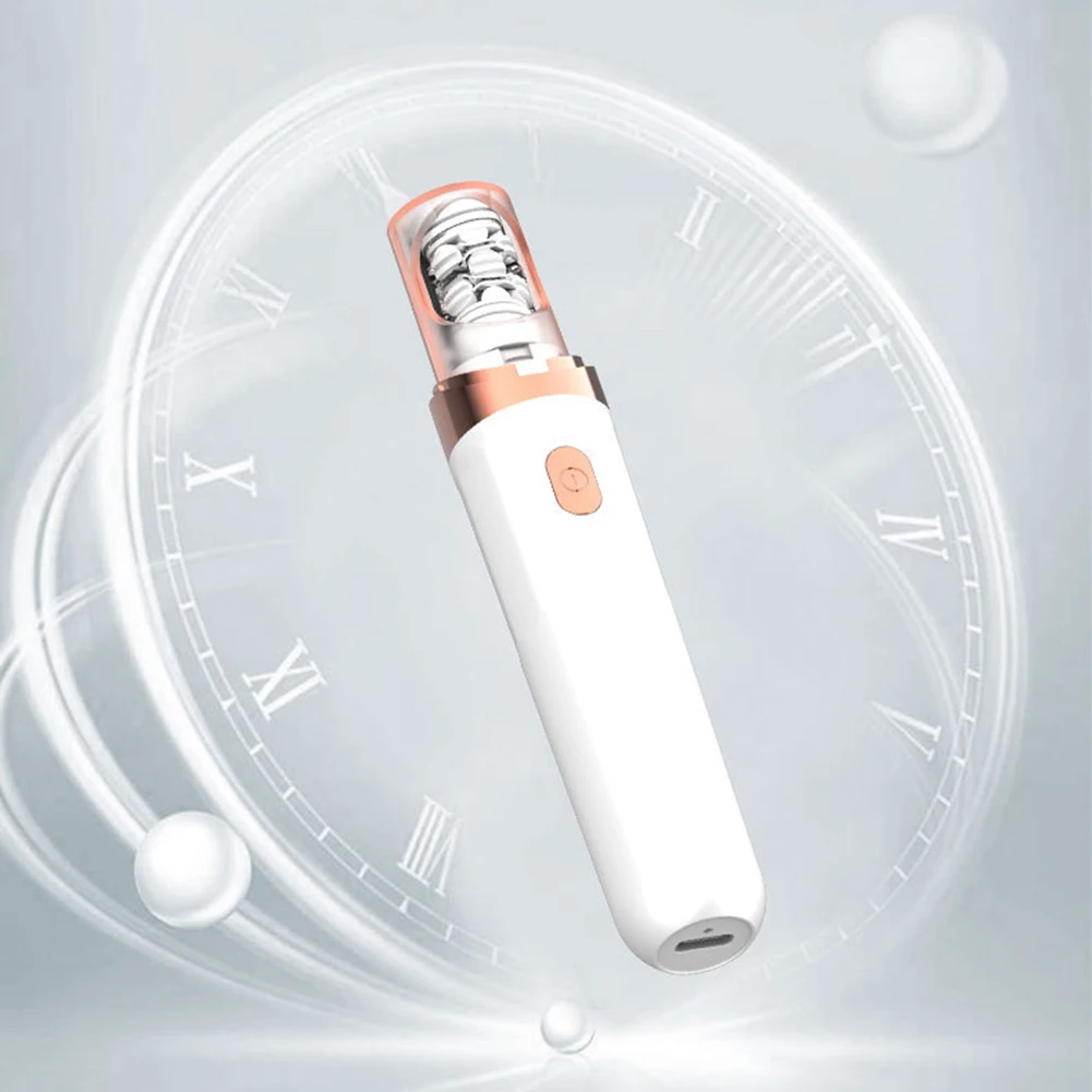 ماكينة إزالة شعر الوجه الكهربائية الصغيرة للنساء قابلة لإعادة الشحن، ماكينة إزالة شعر الوجه غير المؤلمة، حجم محمول للسفر للوجه والإبط والذراع والساق الخلفية #3