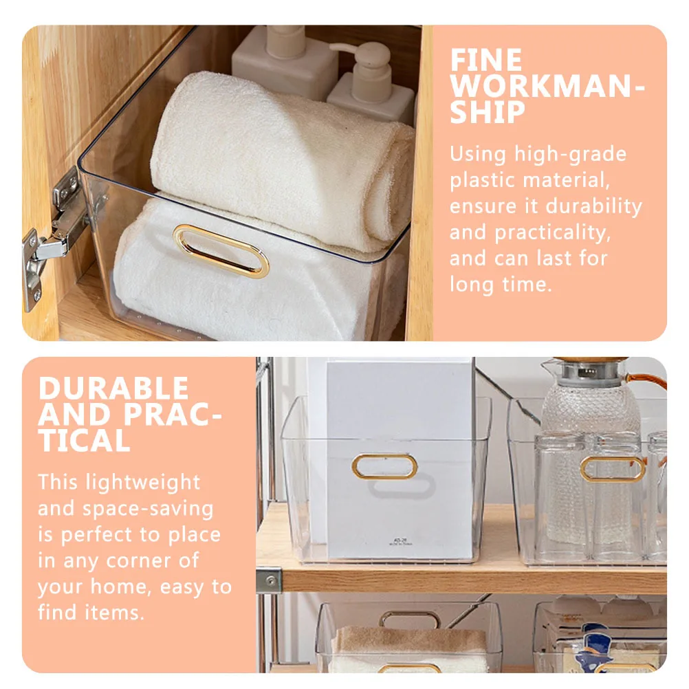 

Multi-Function Clear Storage Box Transparent Plastic Desktop Jewelry Case Organizer Household Sundries Box Office