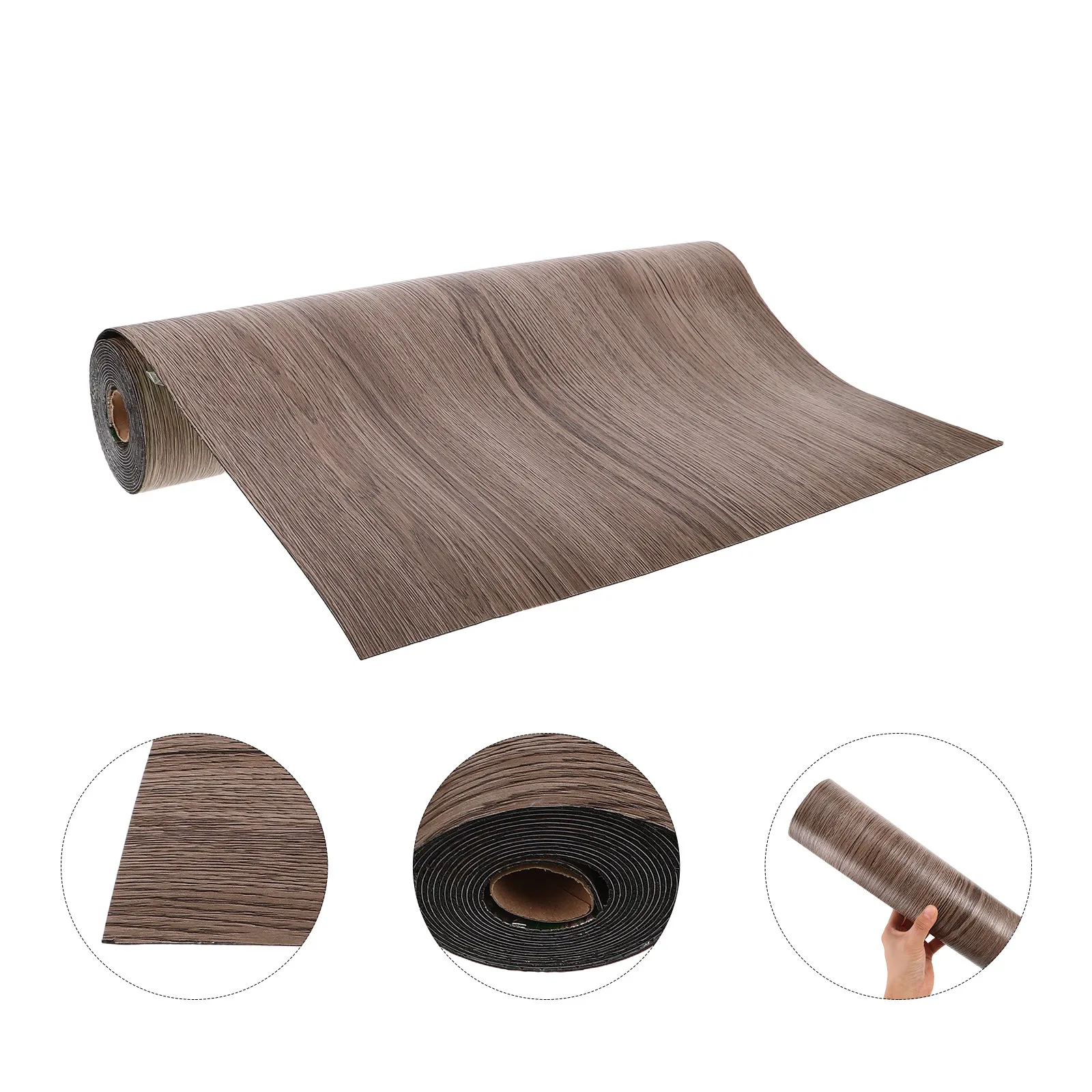 

Wood Grain Contact Paper Self Adhesive Floor Tiles Peel Stick Flooring for Bathroom Kitchen Living Room Rustic Waterproof Vinyl