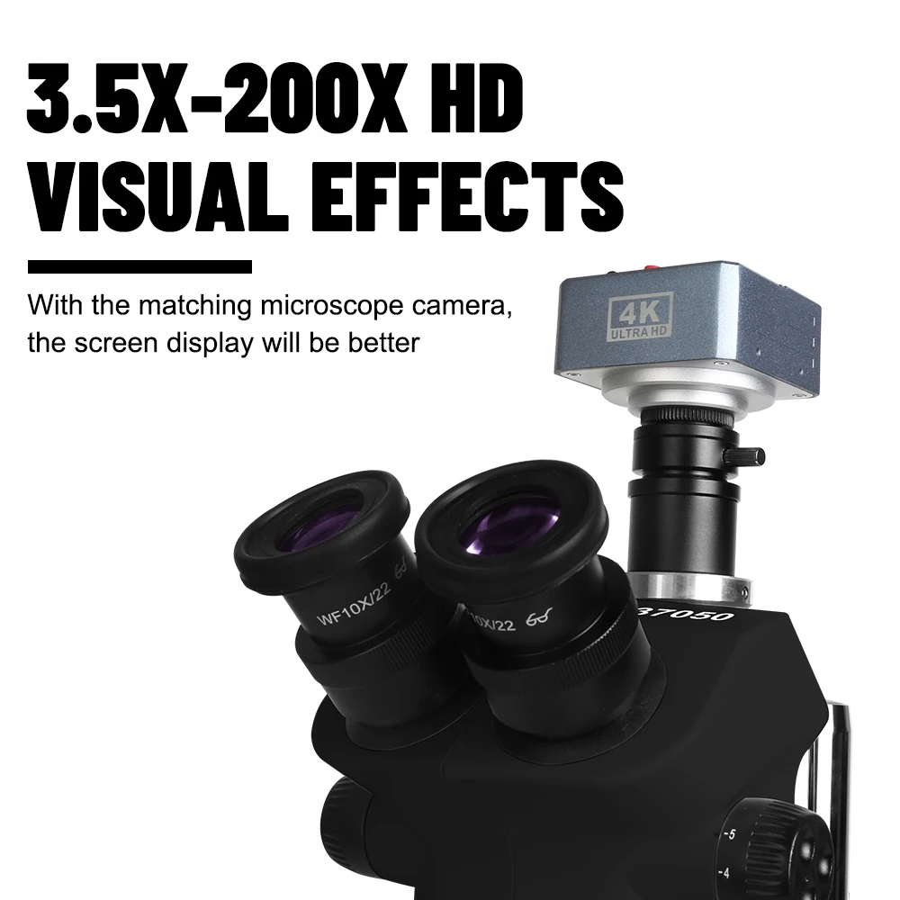 Mikroskop trójokularowy Simul ogniskowy ciągły Zoom mikroskop Stereo 4K 48MP kamera wideo 38MP do lutowania procesora PCB