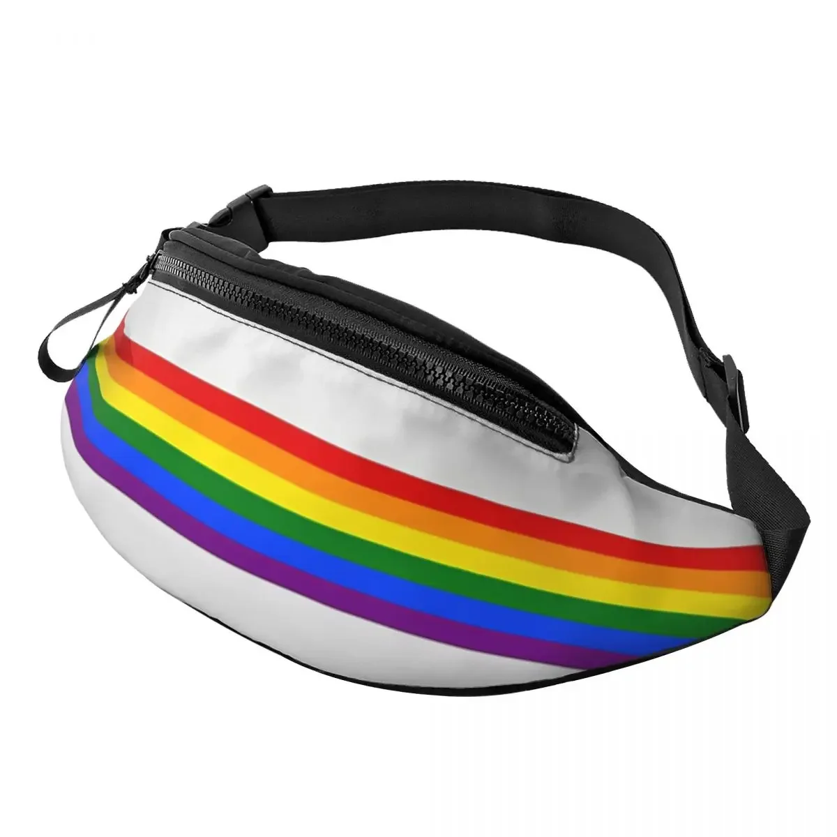 LGBTQ Pride Printed Waist Bags Rainbow Stripe Fashion Belt Bags Man Women's Travel Fanny Pack Design Banana Packs