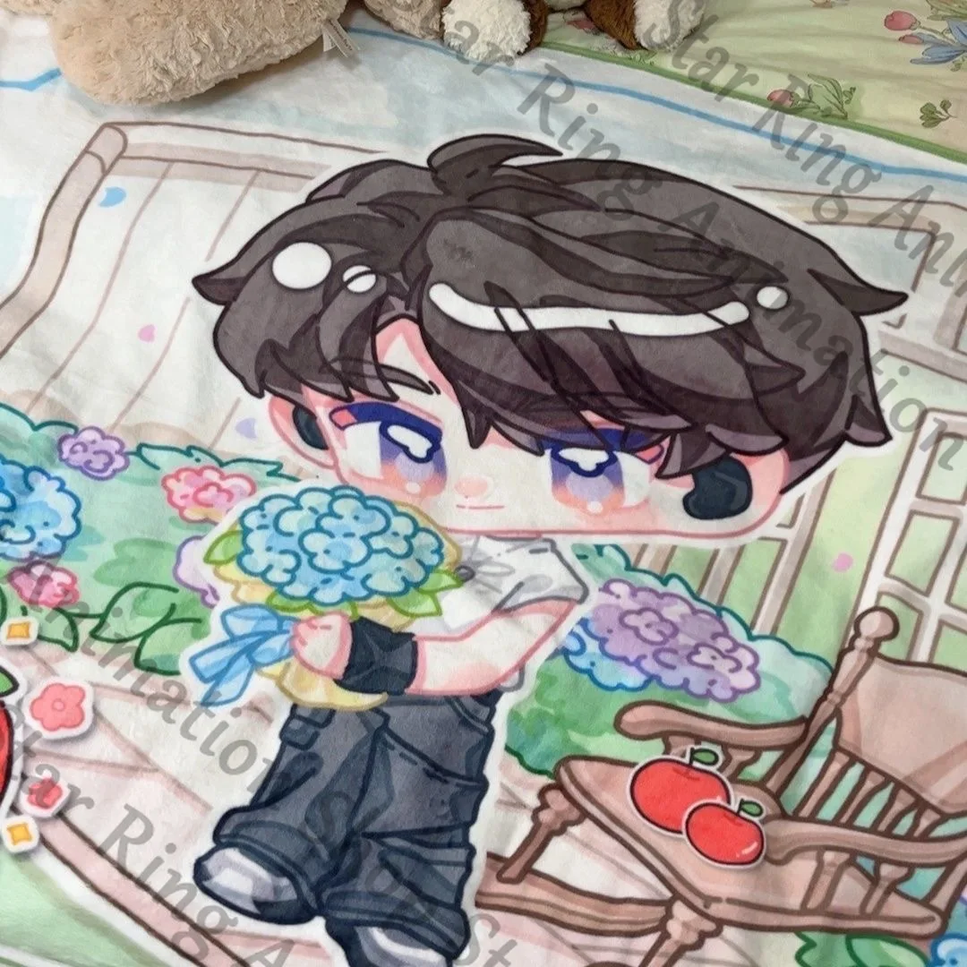 

Love and Deepspace Caleb Anime Cape Mantissa Cloak Plush Throw Blanket Room Keep Warm Cospaly Cartoon Gift