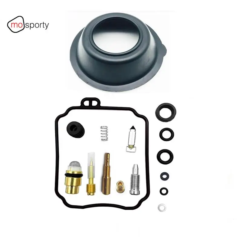 Motorcycle Carburetor Plunger Diaphragm Needle Valve Seat Gasket Parts Repair Kit for Yamaha XJ600 Seca II 600 1992-1998 XJ600S