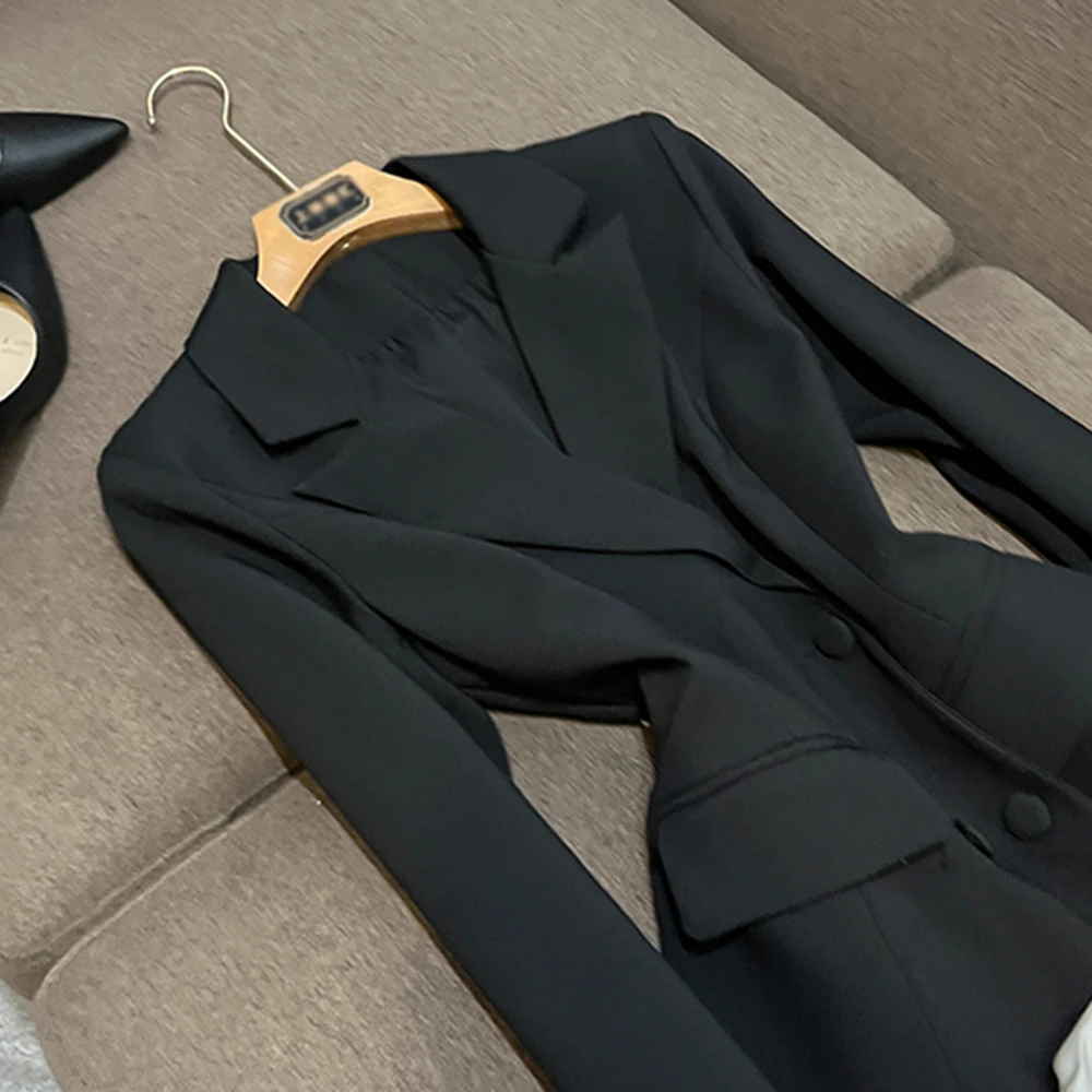 Twotwinstyle hit cor vestidos de emagrecimento para mulheres lapela manga longa cintura alta emendado dobras elegante vestido feminino novo kdr 520701