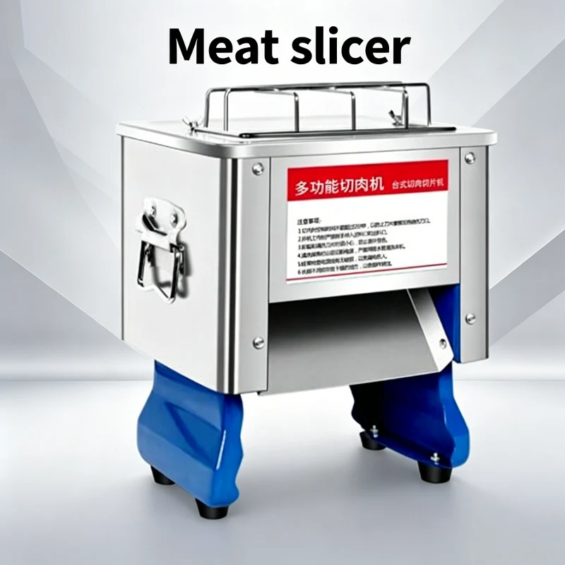 Automatic Commercial Mini Table Top Food Cutting Cutter Vegetable Fruit Slicer Fresh Meat Slice Machine