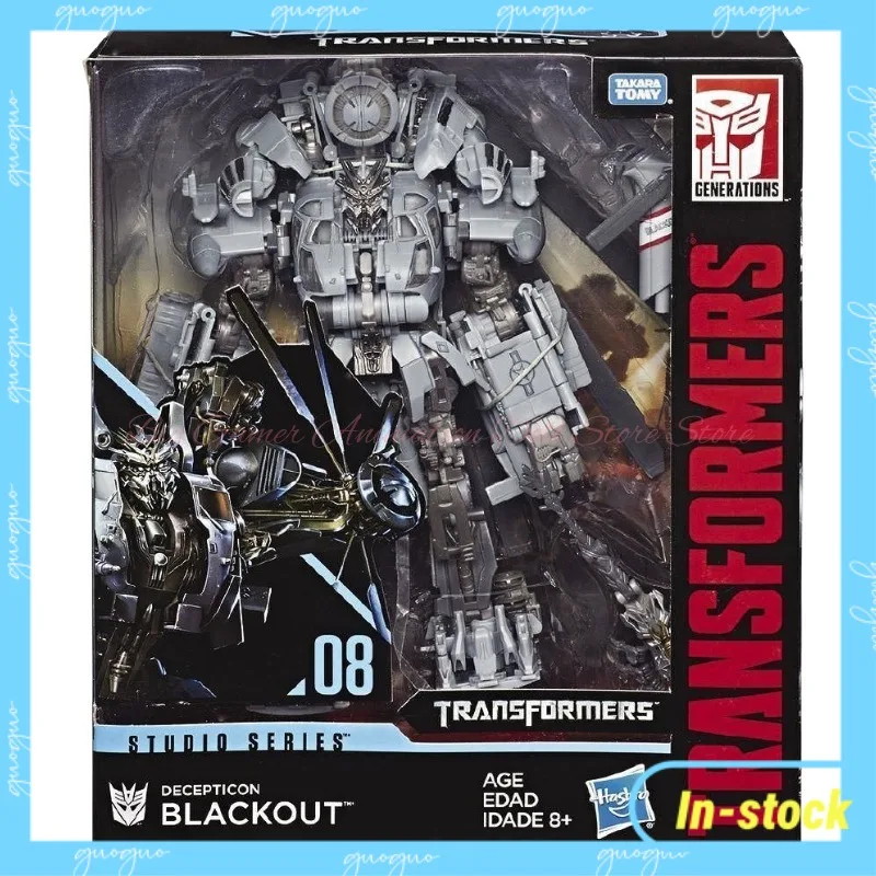 【En stock】Hasbro Transformed Toys Studio Series SS-08 Clase L Blackout Figura de acción Robot Modelo coleccionable Juguete para regalo