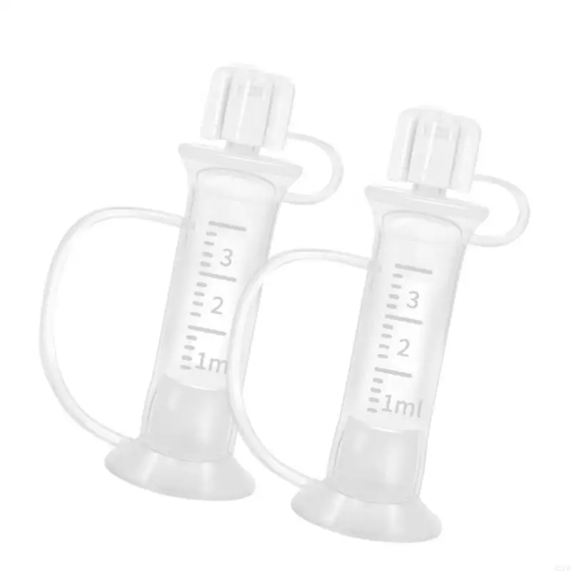 1-ペア漏れ防止-3-ミリリットルシリコーン液体コレクター容器初乳の保管と薬の管理に最適-a2ub