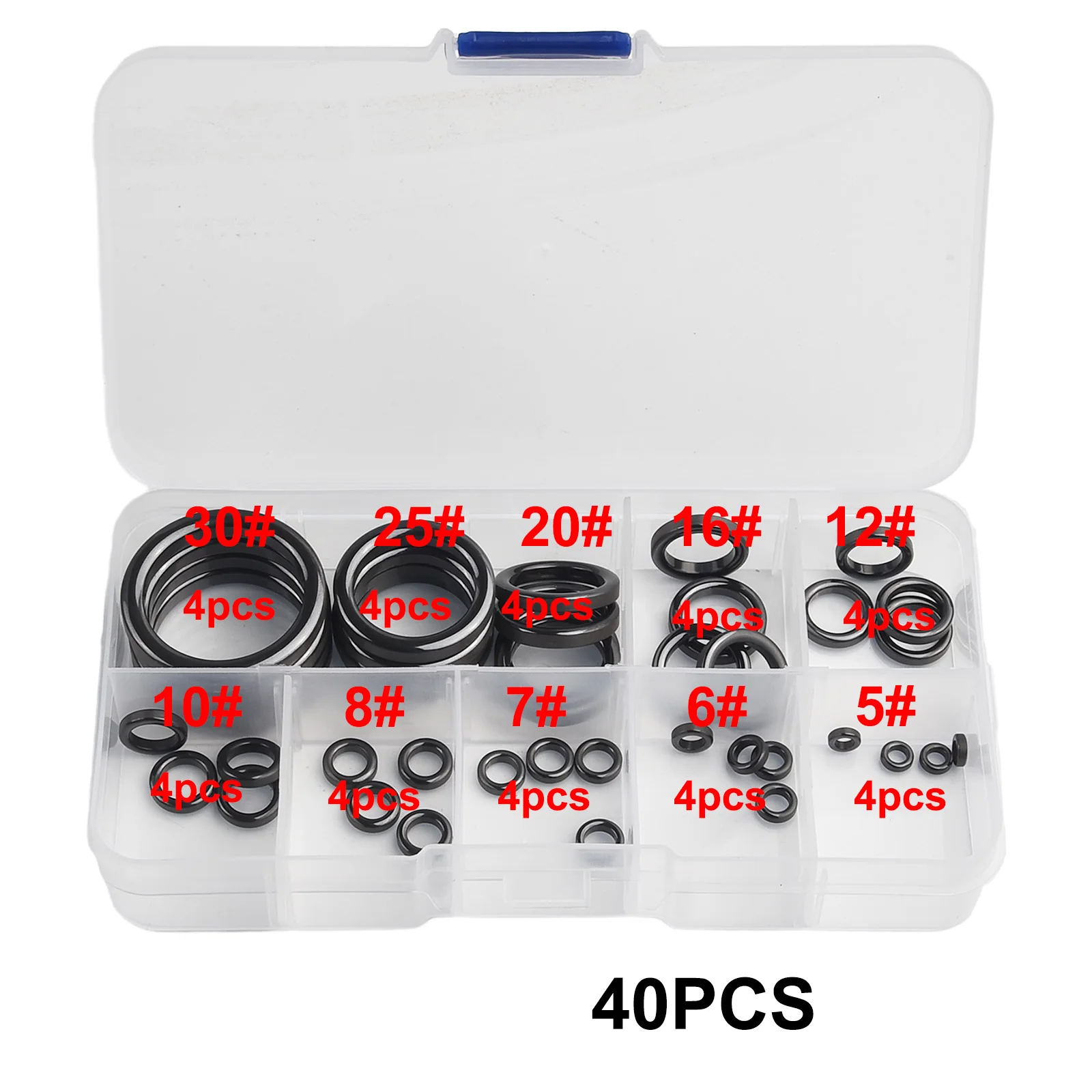 Fishing Rod Ceramic Guide Ring Set 40pcs Includes Sizes From 5# To 30# For Accurate Rod Eye Restoration And Line Protection view 3
