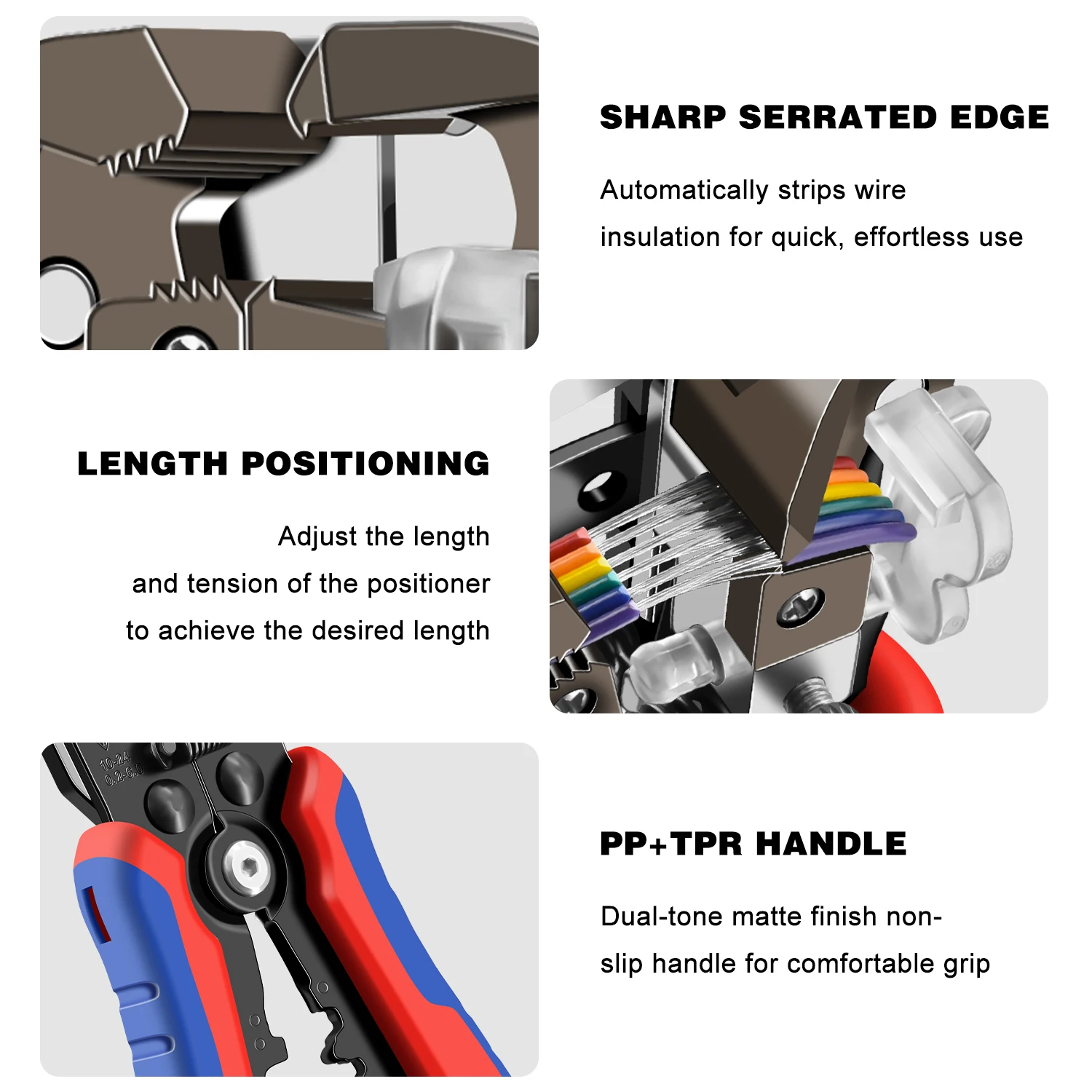 SJ-D2 3IN1 Abisolierzange Werkzeuge Multitool Zange Automatische Abisolieren Cutter Crimpen Kabel Draht Elektriker Reparatur Hand Werkzeuge – Detail 7