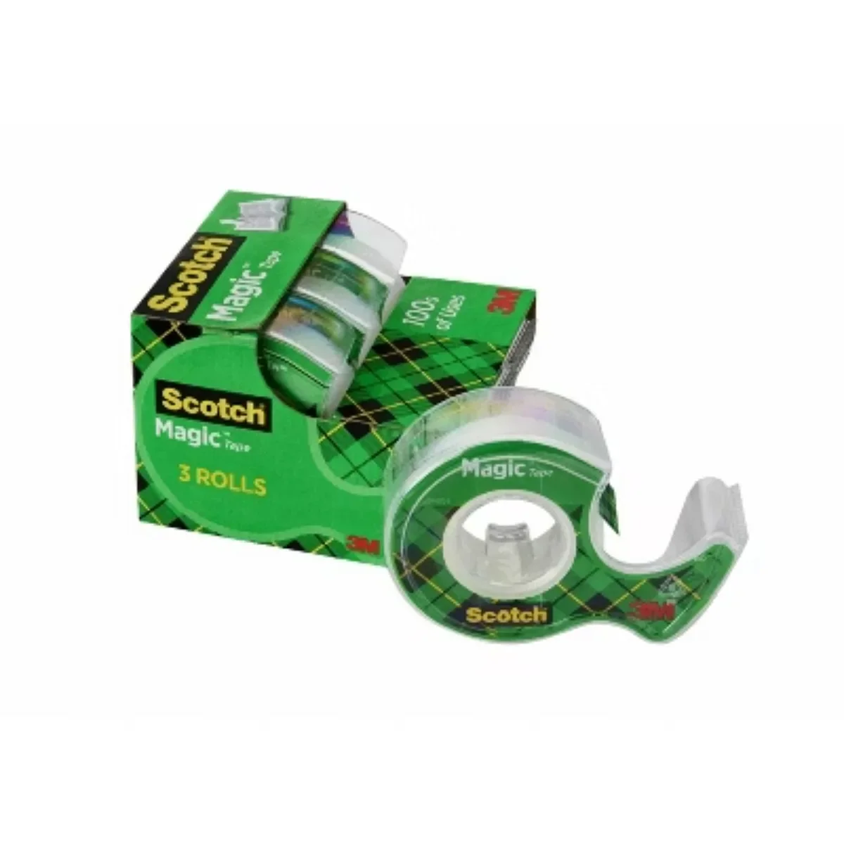 

Magic Tape with Dispensers 3pk，Matte effect, invisible design，Provides a strong, permanent, secure seal.