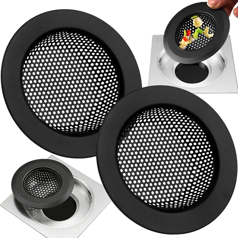 

S/M/L универсальные сетчатые фильтры для раковины, сетчатые противозасоряющие фильтры для кухонной раковины, напольные фильтры, ловушка для мусора, раковина для ванной комнаты, корзина для улавливания волос