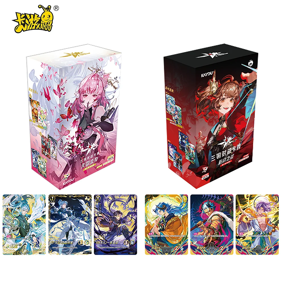 Genuine KAYOU Kamen The Three Kingdoms Card TCG Hero Battle Series The Three Kingdoms Battle Game Collection Cards Birthday Toy