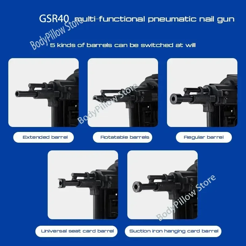 مسدس مسمار صلب يعمل بالهواء المضغوط مع بطارية ليثيوم ، مسدس أظافر يعمل بالغاز ، دباسات هواء ، GSR40 ، أدوات للإطار والتوصيل ، 7. 2 فولت ،--