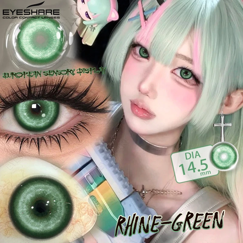 EYESHARE Farbige Kontaktlinsen für Cosplay Anime Lila Rosa Niedliche Kontaktlinsen Rote Linsen für Halloween Make-up Blaue Pupillen Y2K Linsen – Detail 19