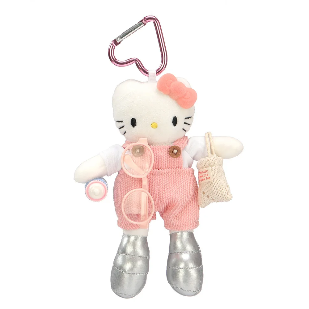 Hello Kitty lange benen pluche pop hanger schattig gradiënt blauw pluizig speelgoed sleutelhanger meisje rugzak decoratie cadeau