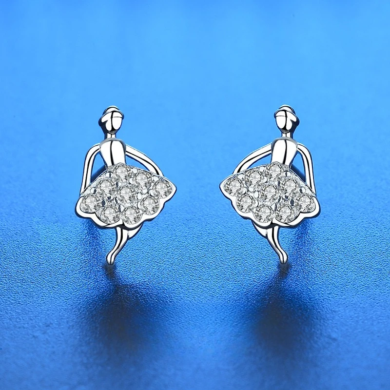 

925 Sterling Silver Earrings Jewelry Shining Zircon Cute for Women Wedding Engagement Fine Jewelry Luxury Accessories Gifts