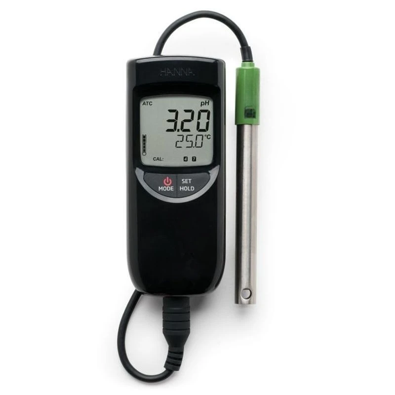 Microcomputer acidity, temperature measuring instrument