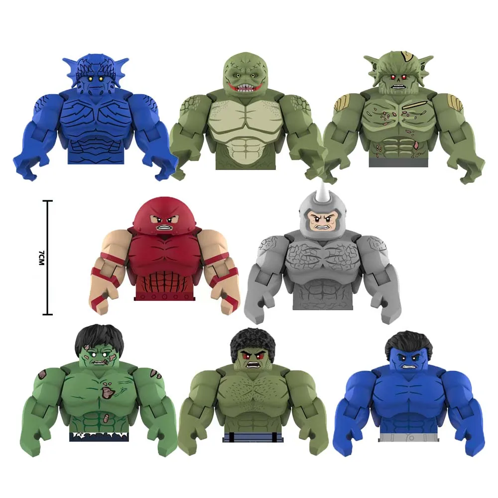 Modello mobile Mattone Juggernaut Lucertola Rinoceronte Abominio Assemblare Action Figures Compatibili Puzzle Giocattolo per Bambini Blocchi di Costruzione Regali