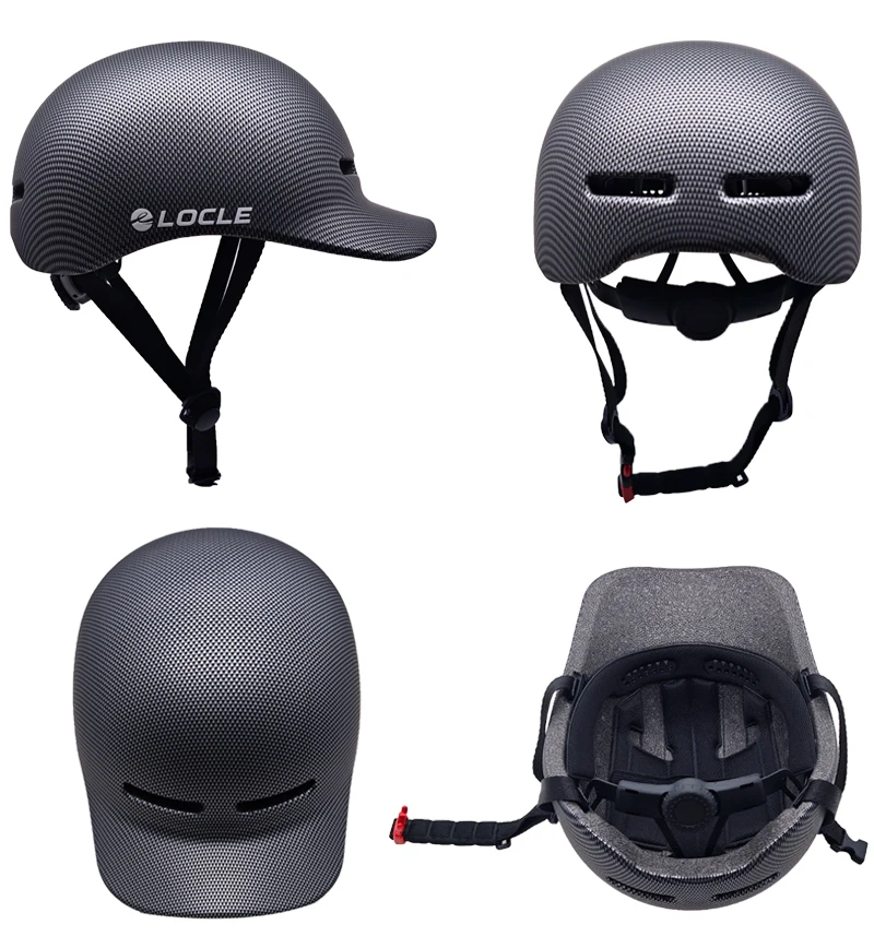 LOCLE Ultraleichter Fahrradhelm im Kappenstil mit Sonnenblende für Herren und Damen, In-Mold-Mountainbike-MTB-Fahrradhelm – Detail 12
