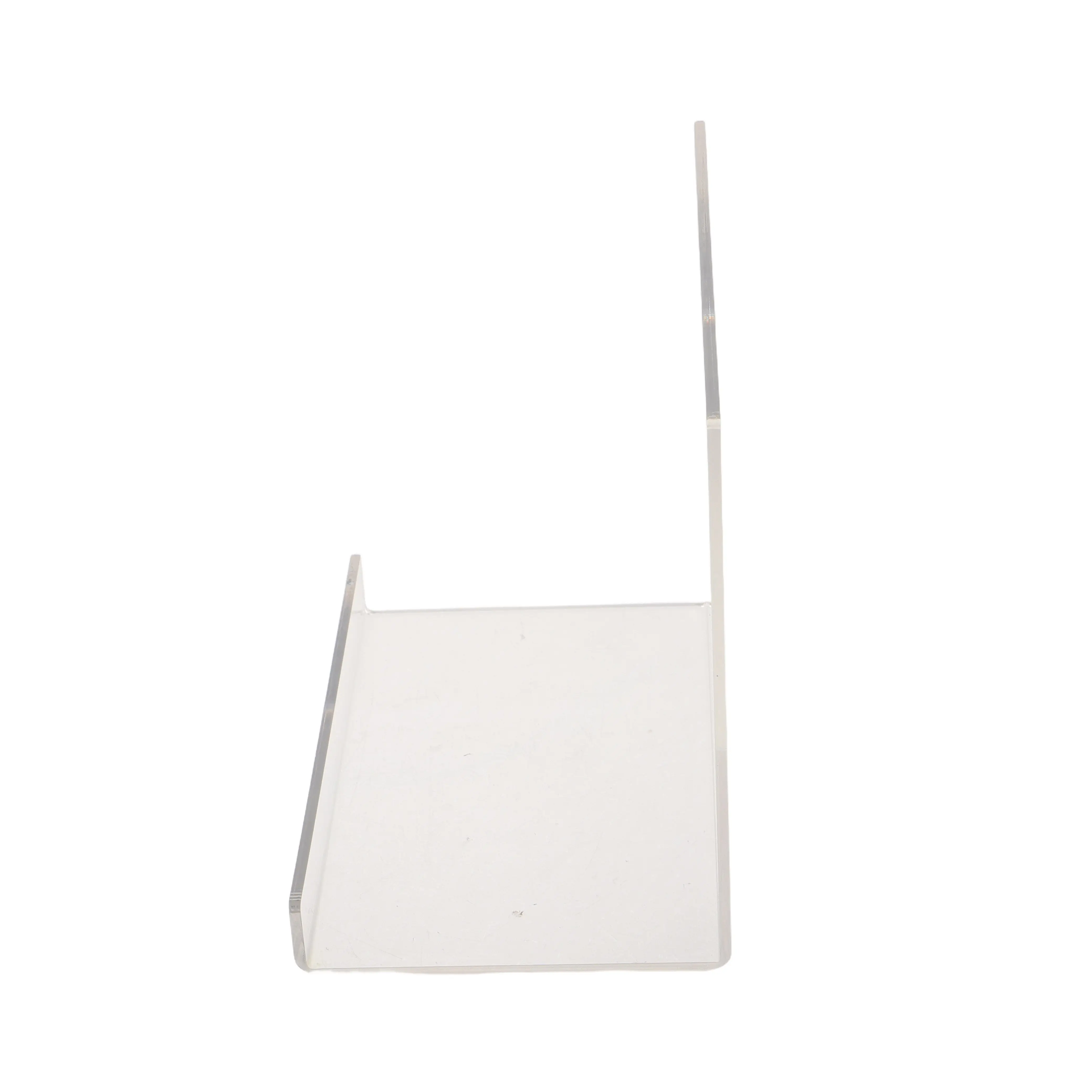 Soporte de acrílico en forma de L para tapas de cajas de rompecabezas con separador, organizador transparente para libros, para lectura de instrucciones de recetas, organizador ergonómico de rompecabezas