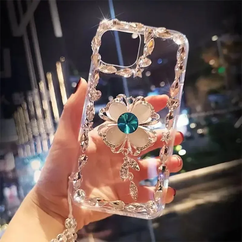 Diamond PC Hard Smart Mobile Phone Case, Back Cover for iPhone16Plus 15, 14, 13, 12, 11 Pro, 12, 13 Pro Max, Xr, Xs Max, Xs