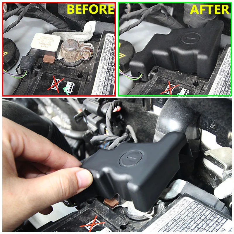 Battery Batteries Negative Electrode Pole Terminal Cover Tray For Skoda KODIAQ VW Golf 7 MK7 Passat B8 variant Estate 2013-2018
