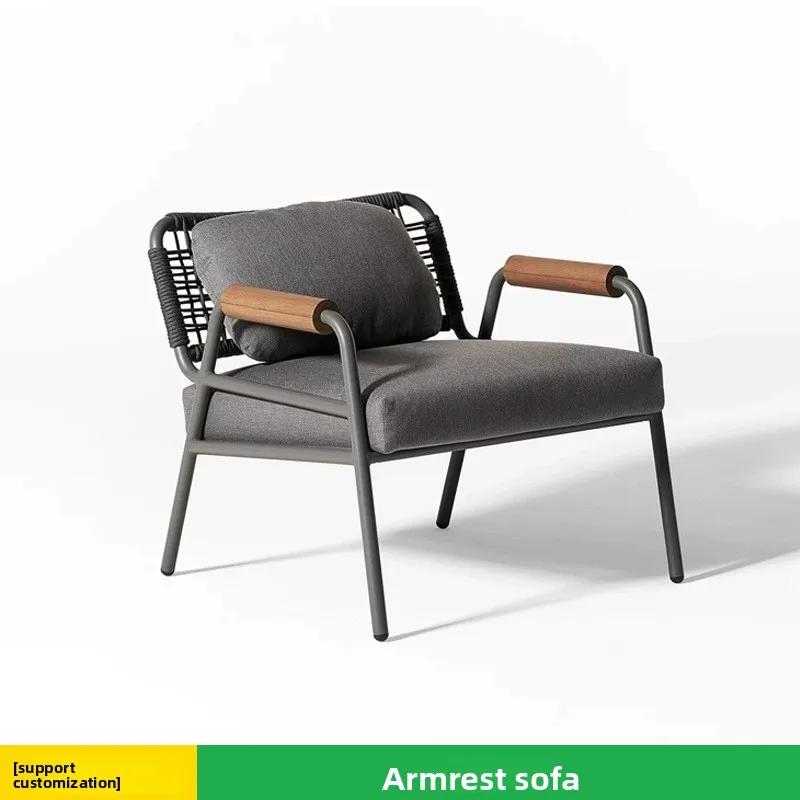 LMM Leisure Outdoor Garden Courtyard Table and Chair Villa Terrace Homestay Furniture Outdoor Dining Chair
